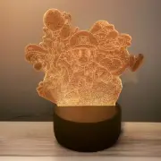 Super Mario Creative 3D Visualization Lamp remote 7 colors