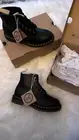 Dr Martens Vegan 101 6 Eye Boots In Black Sizes Women 9 And Women 6.