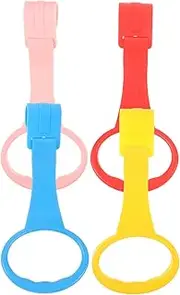 4Pcs Pull Rings for Crib Lightweight Hand Pull Rings for Learning Standing Walking Assist Tools