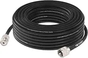 YOTENKO RG8x Coax Cable 30ft, UHF SO239 Female to PL259 Male, CB Coaxial Cable 50 Ohm for CB Ham HF VHF Radio Antenna