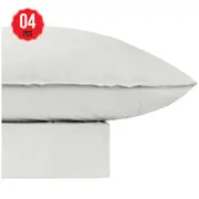 Odyssey Living Bamboo Linen Sheet Set 4 Piece King Silver