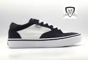 Vans Men's Rowan Zorilla Dark Navy White Suede Canvas Skate Shoes size 7.5 New
