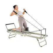 VEVOR Foldable Pilates Reformer Pilates Machine Home Gym Workout Equipment