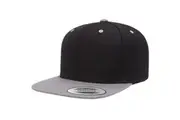 Flexfit Unisex Two Tone Classic Snapback Cap (Black/Silver) (One Size)