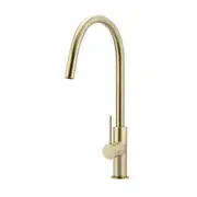 MEIR Piccola Round Pull Out Kitchen Mixer Tap - Dual Flow - PVD Tiger Bronze