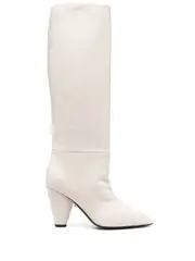 pointed knee-length boots