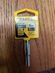 Stanley 1/4" Drive MM 6pt 6 MM 86-094 Deep Socket Lifetime Warranty
