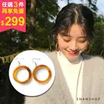 任三件$299免運★一件$99★壓克力琥珀 圈圈耳環 復古圓圈耳環 可加費改無耳洞 耳夾 耳環 惡南宅急店【0271D】