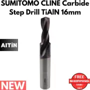 NEW SUMITOMO CLINE Carbide Step Drill TiAlN 16mm x 23/32 FL leng 35mm LOA 125mm