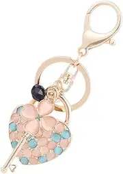 [LIFKOME] Heart Shaped Keychain Bag Pendant Holder Key Ring Ornament for Diy Accessories