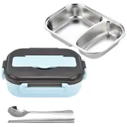 304 Stainless Steel Insulated Bento Lunch Box Leak-Resistant with Compartments - Available in Three Colors & Two Sizes
