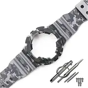 WUTONGMU Watch accessories Fit For Casio Fit For G-SHOCK camouflage resin GA-110 100 120 GD-100 strap watch case Men's and women's sports strap