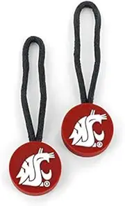 NCAA Washington State Cougars ID Zipper Pull, 2-Pack