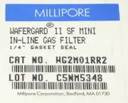 SEALED MILLIPORE WG2M01RR2 SF MINI WAFERGARD II SF Inline Gas Filter 1/4" Gasket