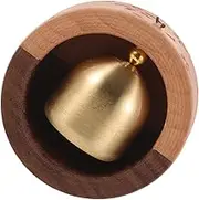 Levemolo Doorbell Refrigerator Magnets Brass Hand Bell Decorative Door Harp Fridge Sticker Shopkeepers Bell Decorative Hanging Bell Wooden Door Chime Wooden Door Bell