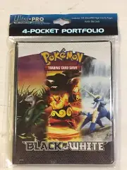 Pokemon Ultra-pro 4 Pocket Binder For BW2 Set, Holds 80 Cards TCG CCG