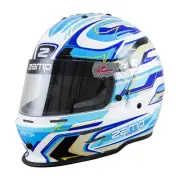 Zamp H753C4456, RZ-42Y Youth Helmet, 56cm, White/Blue/Lt Blue, Snell CMR2016