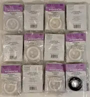 30 roll lot Black & White Beading Thread String Beads Jewelry Making Wax Linen