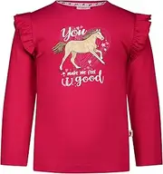 [SALT AND PEPPER] Girls Ls Print Emb Studs Horse Baby and Toddler T-Shirt Set