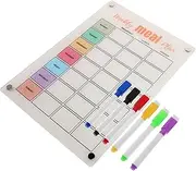 Gadpiparty Weekly Calendar on Fridge Magnetic Menu Board Modern Design for Efficient Planning Scheduling