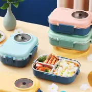 Stainless Steel Lunch Bento Box Outdoor Picnic Thermal Food Container Soup Bowl