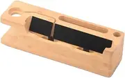 Phone Charging Dock Station Portable Wireless Charger for Phone Charging Station Smart Watch Charger Charging Stand Desktop Stand Charging Display Stand Phone Holder Bamboo
