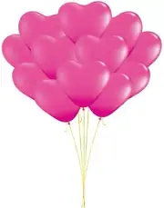PMU Heart Shaped Balloons 11 Inches PartyTex Premium Valentines Day, Weddings