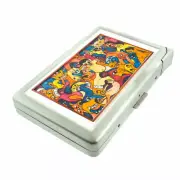 Monster Art Em1 Cigarette Case with Built in Lighter Metal Wallet