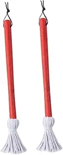 Assorted Sauce Basting Mops BBQ Oil Brush Set Cotton Wood BBQ Mops for Cooking Comfortable to Hold Family Size