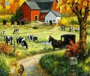 AMISH COUNTRY IMAGE COMPUTER MOUSE PAD 9 X 7