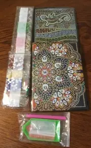 2 Pack Diamond Painting Notebook Kits Leather Cover DIY