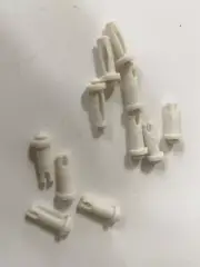 VEX Robotics Parts: 5/8" Slotted/Unslotted Whte Pin Connector w/Stub End, 12 Pcs