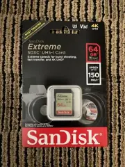 SanDisk 64GB Extreme SD UHS-I Card