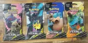 Pokemon Sun & Moon Team Up Sleeved Booster Pack Complete Art Set (4 Packs)
