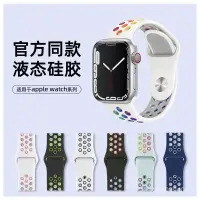 在飛比找蝦皮購物優惠-適用applewatch錶帶蘋果手錶錶帶彩虹硅膠錶帶iwat