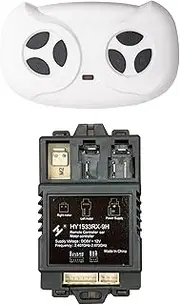 weelye 2.4G Bluetooth Remote Control and HY1533RX-9H Receiver Kit Kids Powered Ride On Car,Controller Control Box Accessories for Children Electric Ride On Car Replacement Parts