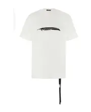 Ann Demeulemeester Motif Printed Crewneck T-Shirt S,XL White