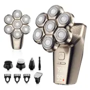 Electric Razor for Men 7D Head Shavers for Bald Men, 5 in 1 Detachable Head B...