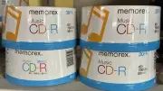4 New Sealed Memorex CD-R MUSIC 30 Pack 40X 700MB 80min 120 Discs FREE SHIP