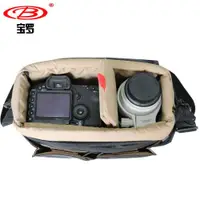 在飛比找ETMall東森購物網優惠-寶羅相機包 單肩攝影包 單反70D 大號裝大三元適用佳能索尼