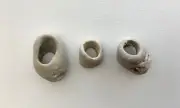 3 Natural Holey Beach Rocks 1-1.5" Hag Fairy Stones Wish Magic 3/8" Hole #3J USA