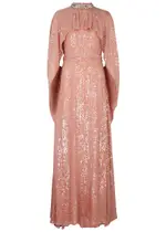 Erdem Cape-effect Sequin Gown - Pink - 10 10