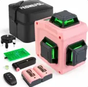 Paowafol Laser Level 360 12 Self Leveling Green Lasers Rechargeable Battery