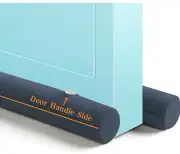 Door Draft Stopper for Bottom of Door Air Cushion Bottom Door Seal 36 Inch Blue