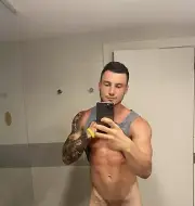 [Z025] Male Model Showing Off Body To Viewer Fine Art Hunky Physique