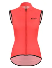 Santini Nebula Puro Women's Windbreaker Vest - Pink Size 2XL