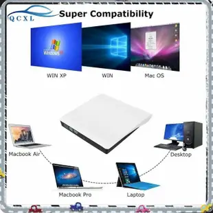 適用於 PC 筆記本電腦 Mac 的外置超薄 USB 3.0 DVD 驅動器 DVD ± RW CD-RW 刻錄機播放器