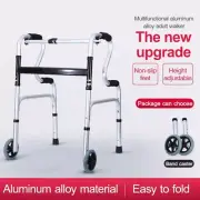 2 Wheels Elderly Medical Care Walker Elderly Walker Rollator Walking Frame ​Aid