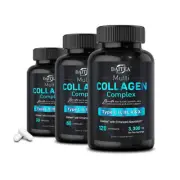 Multi Collagen Complex Capsules Hydrolyzed Anti-Aging Supports Nourish Hair Skin