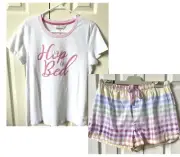 NEW Peter Alexander Size S Women’s Bunny Rabbit 100% Cotton Pyjama Set